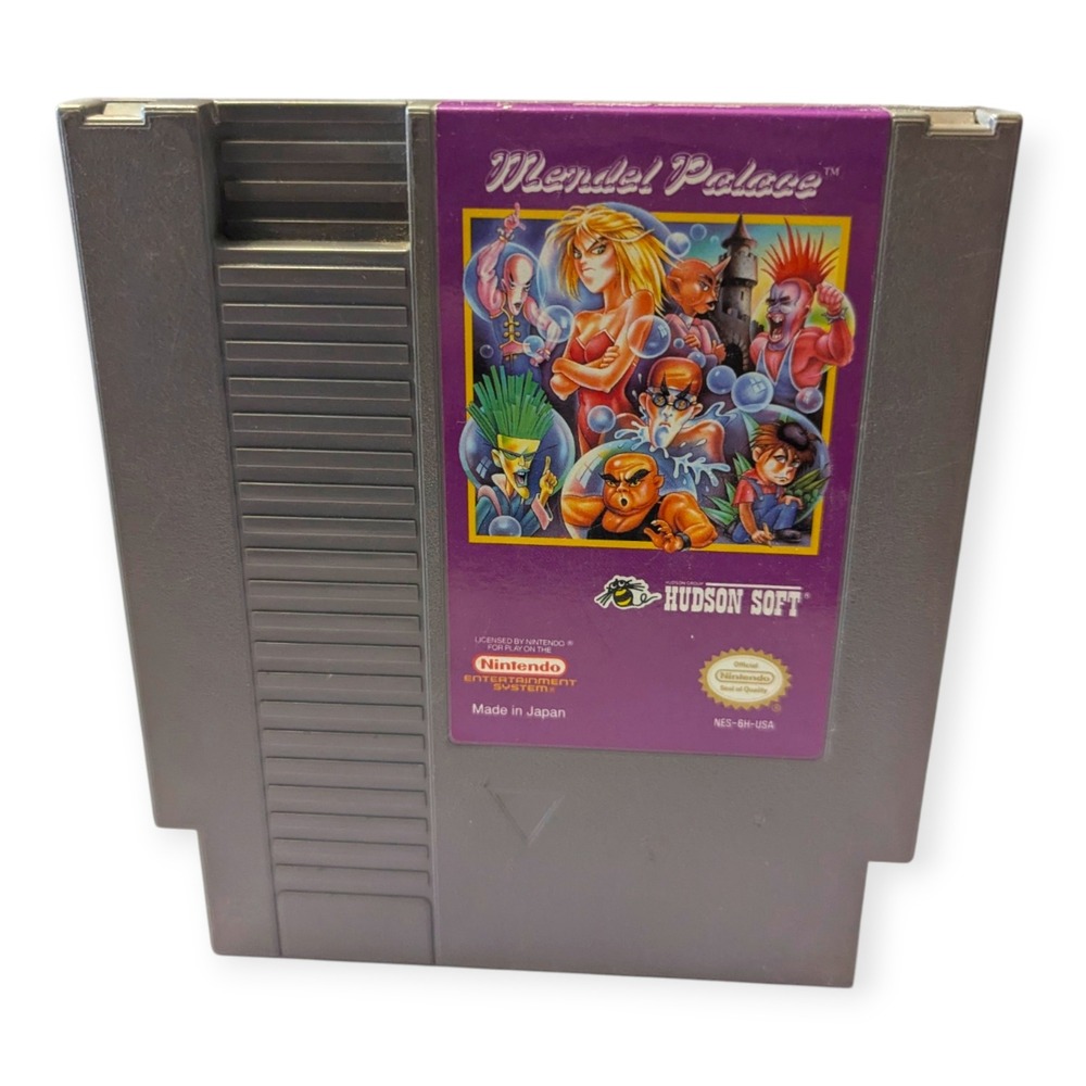 Mendel's Palace Nintendo NES Hudson Soft Game Freak 1990 Authentic Cartridge